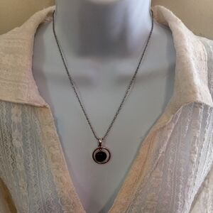 Elegant Black Pendant Necklace